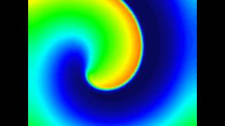 Chaste Re-Entrant Spiral Wave Simulation