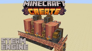 Minecraft Create | Elegant & Compact Steam Engine