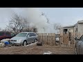  Moble home structure fire animals trapped inside 