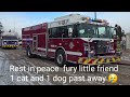  Moble home structure fire animals trapped inside 