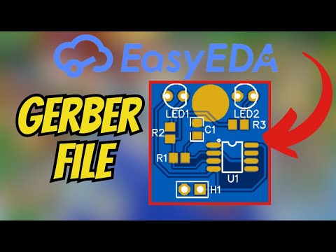 How To GENERATE Gerber File In EasyEDA! [QUCK & EASY]