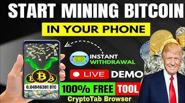 CryptoTab Browser Mining Review - Mine Bitcoin from your Phone or PC! | Free mining sites