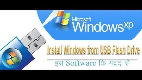 bootable windows xp from usb Flash drive