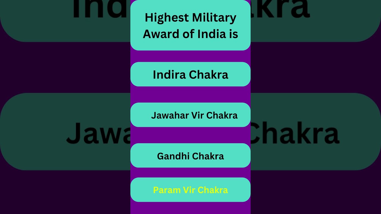 Highest Military Award Of India Military Award YouTube Highest Military Award Of India Military Award YouTube
