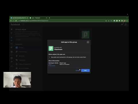 How to Connect Facebook Groups to Pipedream