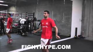 AMIR KHAN EXPLAINS WHY HE USES A STEEL CABLE JUMP ROPE: \