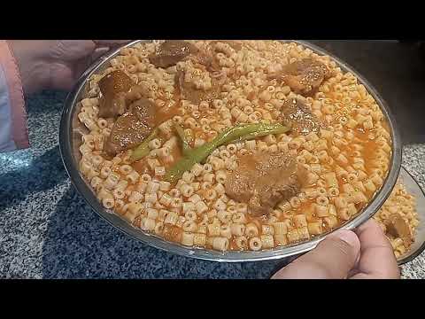 مكرونة بالطريقة البدوية على أصولها