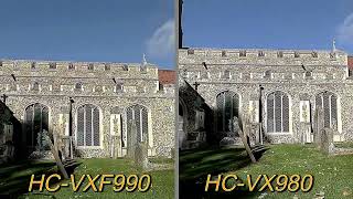 PANASONIC CAMCORDER HC-VXF990 VS HC-VX980 SIDE BY SIDE IN 4K