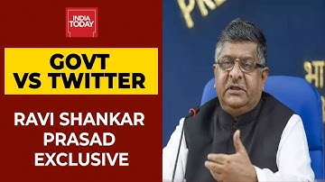 Ravi Shankar Prasad On Twitter Vs Modi Govt Faceoff | India Today Exclusive (Full Interview)