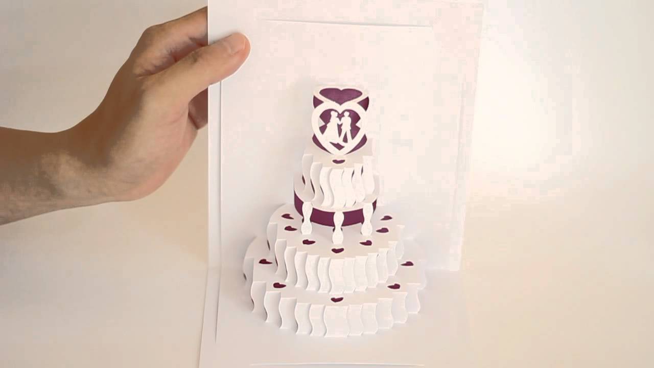 card template a free greeting make YouTube WEDDING POP CAKE UP card template a free greeting make YouTube WEDDING POP CAKE UP