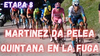 RESUMEN ETAPA 8 GIRO DE ITALIA 2024/POGACAR DE NUEVO MARTINEZ SEGUNDO