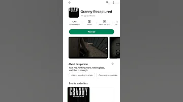 Granny Recaptured On Play Store Letss Go 
