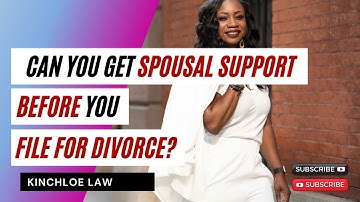 Can You Get Spousal Support Before You File for Divorce?
