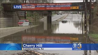 Parts Of Route 38 In Cherry Hill Closed Due To Flooding