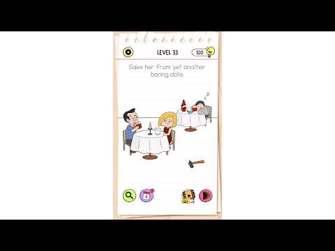 "Save her from yet another boring date" Brain Test All-Star Level 33 Quick Guide