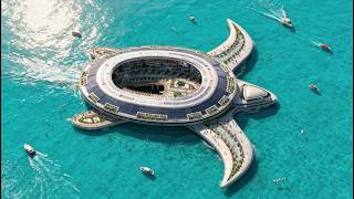 Pangeos Floating City: The $8B Turtle Ship | Pangeos Floating City: The 60,000 Person Yacht