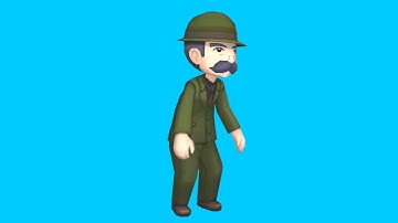 Captain Stern animated left (pokemon) chroma