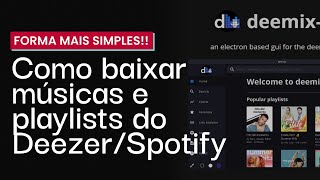 Como configurar o Deemix para baixar músicas e playlists! Deemix 2023 screenshot 1