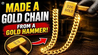 Making a Gold Chain From Scratch (Insane Process!) 😱