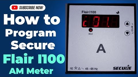 How To Set Up Secure Flair I100 Ampere Meter
