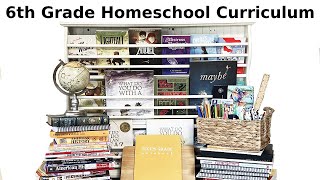 6TH GRADE HOMESCHOOL CURRICULUM 2024 - 2025 YEAR / ALL BOOKS