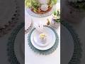 The Picot Placemat Pattern creates the perfect Easter table setting 🙌🏻🐰🥕 #crochet #crochethome