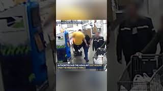 Grocery store surveillance video shows customer turning violent over gift card in Moore