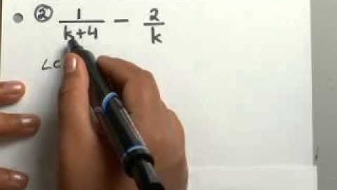 6.4.3 Rational Expressions: Subtract Rational Expressions