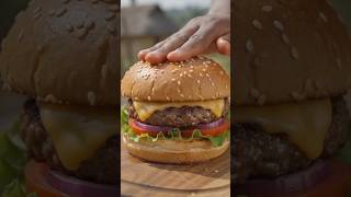 How to Make a Juicy Beef Burger Completely From Scratch #homemade #shorts #fyp #burger