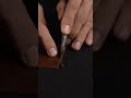 Making a Wallet rana. #leathecrart #satisfying #craftedleather
