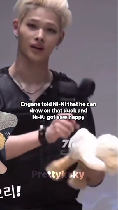 Ni-Ki just love to turn duck into puma #enhypen #ni_ki #engene #prettyksky