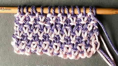 Two Color Linen Stitch