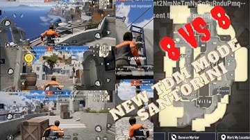 Brand new TDM MODE 8 VS 8  SANTORINI MINI MAP PUBG MOBILE BGMI