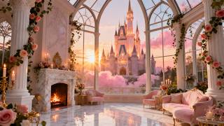 Princess Castle Conservatory at Sunrise ✨ Cozy Fireplace Ambience screenshot 5