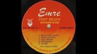 ÜMİT BESEN - DİYEMEDİM - BAYRAMIN OLSUN ALBÜMÜ LP PLAK KAYIT Resimi