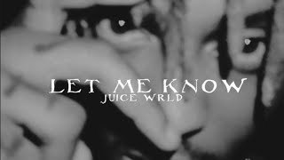 juice wrld - let me know ( i wonder why freestyle ) • sped up & reverb Resimi