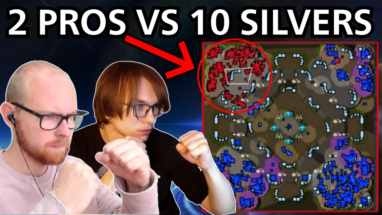 2 Pros vs 10 Silver Players - The Hardest Starcraft 2 Challenge Ever