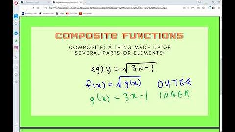 NCEA Composite Function & Chain Rule - (NCEA L3 CALCULUS) 2019 QUESTIONS ONE EXEMPLAR