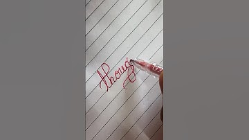 ‘thought’ in Cursive Writing ✍️ || #shorts #youtubeshorts #shortvideo #viral #calligraphy #video