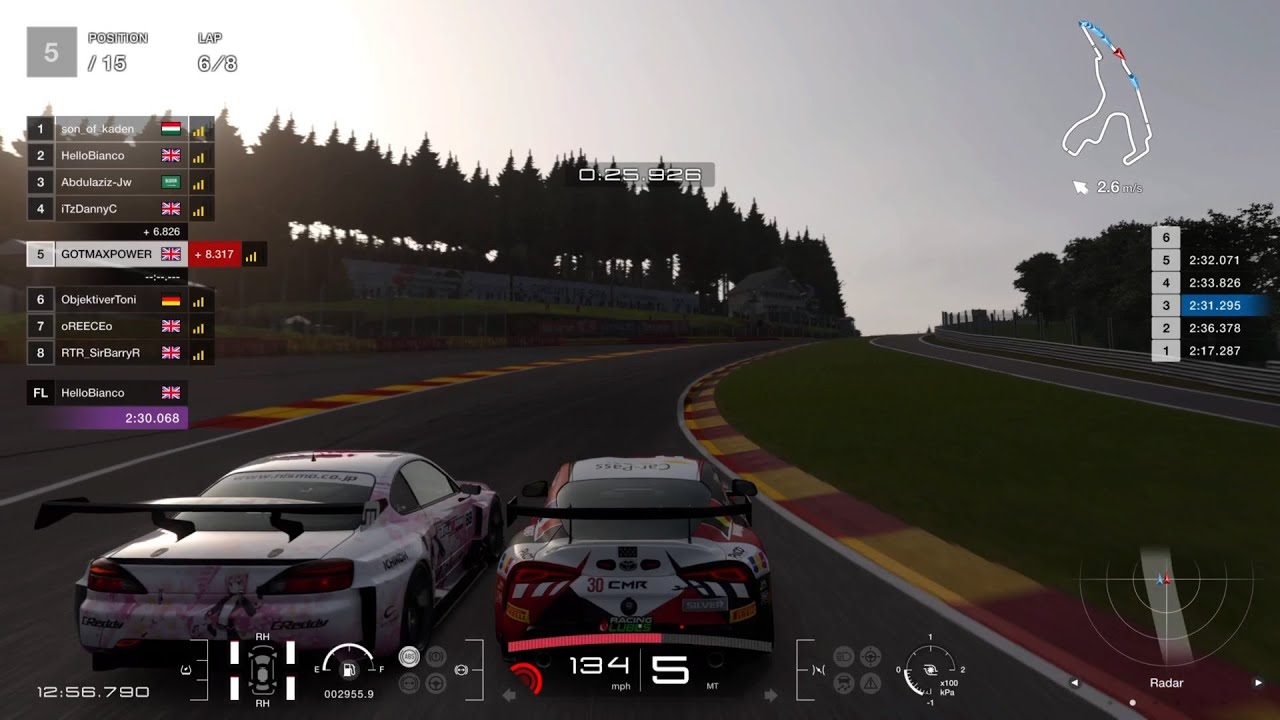 GT7 The Most Intense Battle 25 Position Changes in 5 Laps YouTube