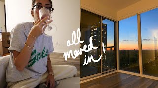 FIRST NIGHT in my new apartment!! + experimenting w/my room layout!