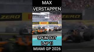 Disaster Start for Max Verstappen 🚨 #f1shorts #f1news #f1 #miamigp #maxverstappen