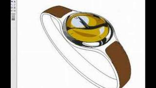 how to design a watch in ms paint