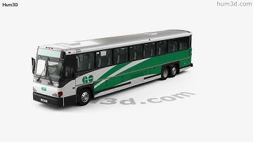 MCI D4500 CT Transit Bus with HQ interior 2008 3D model by 3DModels.org