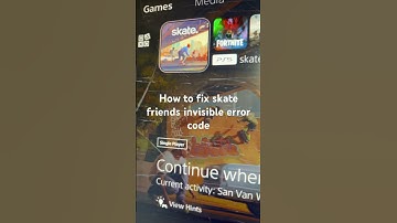 How to fix skate friends invisible error code
