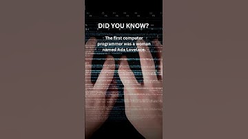 The First Computer Programmer #didyouknow  #sciencefacts  #computer #shorts
