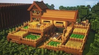 Minecraft Tutorial : Large Oak House｜How to Build in Minecraft #junsmab