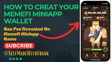 Unlock the Secrets Wallet ꟾ Memefi Wallet Creation ꟾ Gas Fee Revealed ꟾ he Ultimate Guide