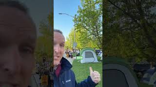 Union members camp outside Natomas Unified headquarters amid teachers strike