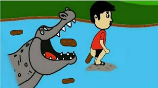 Kartun lucu - funny cartoon - wong ngising - gagal berenang - video lucu - Kotak kartun